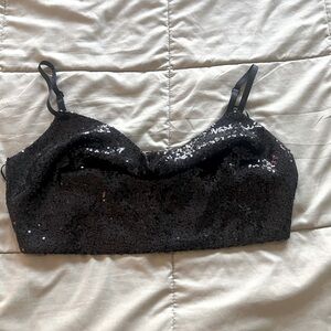 Sequin crop top NWT